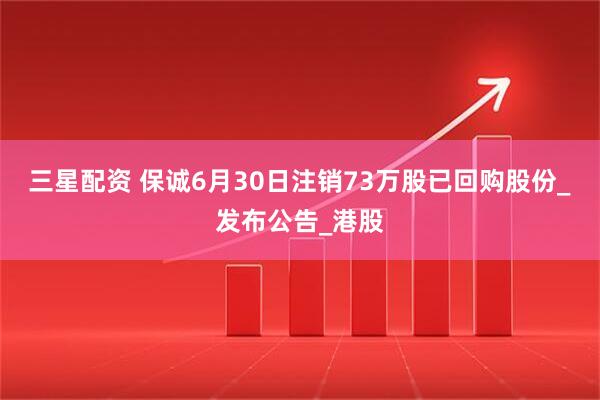 三星配资 保诚6月30日注销73万股已回购股份_发布公告_港股