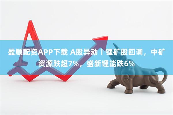 盈顺配资APP下载 A股异动丨锂矿股回调，中矿资源跌超7%，盛新锂能跌6%